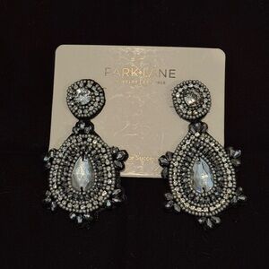 Park Lane Genie Silver/Hematite/Crystal Beaded Earrings